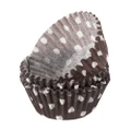 Regency Polka Dot Mini Baking Cups Brown & White 40pce