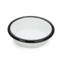 Falcon Enamel Round Desert Dish White & Black 10cm
