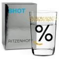 Ritzenhoff Shot Glass Percentage Sign