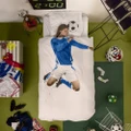 Snurk Soccer Champ Quilt Cover Single Blue Set 2pce