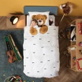 Snurk Teddy Quilt Cover Single Set 2pce