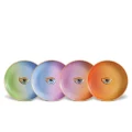 L'Objet Lito Eye Canape Plate w/Assorted Colours Set 4pce