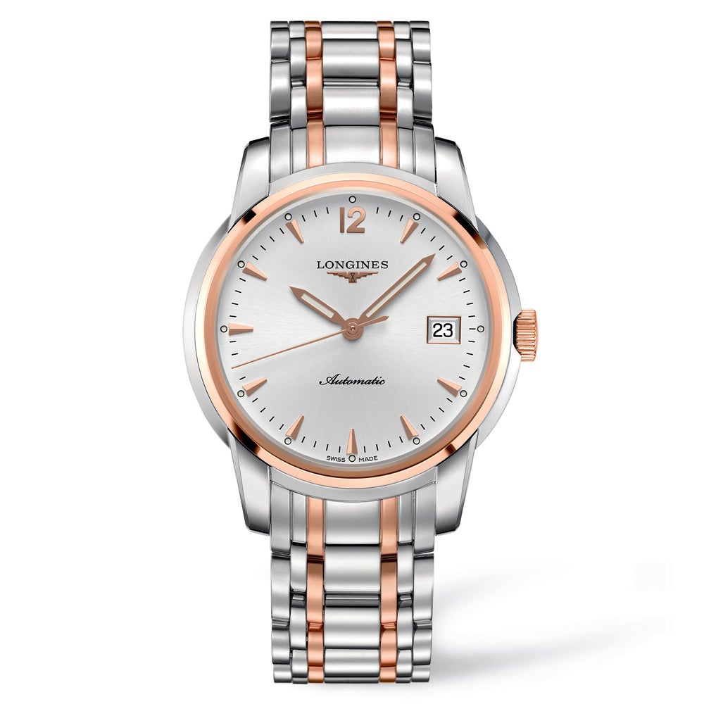 Longines Saint-Imier Silver Dial S/Steel & R/Gold Watch