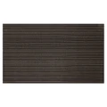 Chilewich Skinny Stripe Shag Indoor/Outdoor Mat Steel