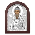 Clarte Icon St Spyridon in Wooden Frame 25x20cm