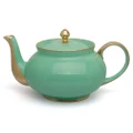 Limoges Legle Water Green Teapot Gold Rim