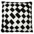 Sunbrella Black/White Diamond Basketweave Cushion 52x52cm