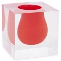 Jonathan Adler Bel Air Mini Scoop Vase Red