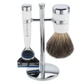 Gentleman London Davies Luxur Razor & Shaving Brush White
