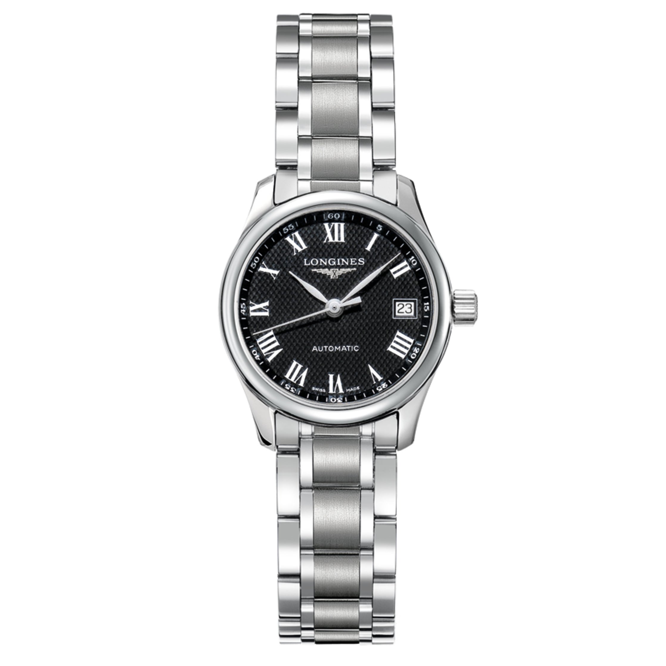 Longines Master Collection Black Dial S/Steel Watch 25.5mm