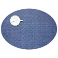 Chilewich Bayweave Oval Placemat Blue Jean 36x49cm