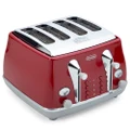 DeLonghi Icona Capitals 4 Slice Toaster CTOC4003 T. Red