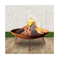 Fotya Rustic Fire Pit Charcoal Iron Outdoor 60cm