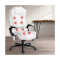 Home Office Design 8 Point Reclining Massage Chair White