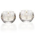 Baccarat Eye Votive Candle Holder Clear Set 2pce