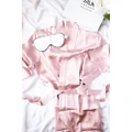Silk Magnolia Pure Silk Dressing Gown Peony Pink Small