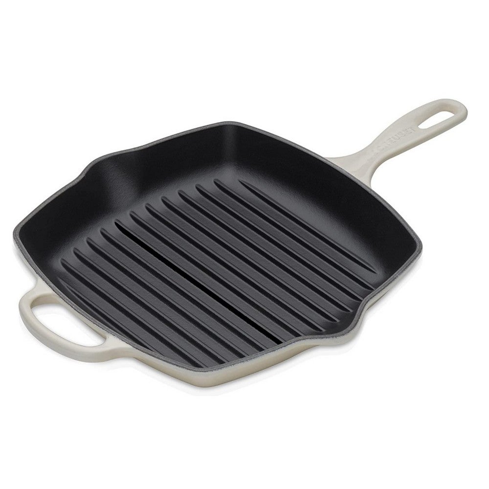 Le Creuset Signature Square Grillit Meringue 26cm