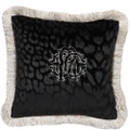 Roberto Cavalli Monogram Cushion Black 60x60cm