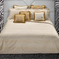 Roberto Cavalli Cocco Bedsheet Set Gold 270x290cm 4pce