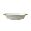 Wedgwood Anthemion Grey Oval Serving Bowl