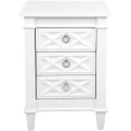 Cafe Lighting Plantation Bedside Table Small White