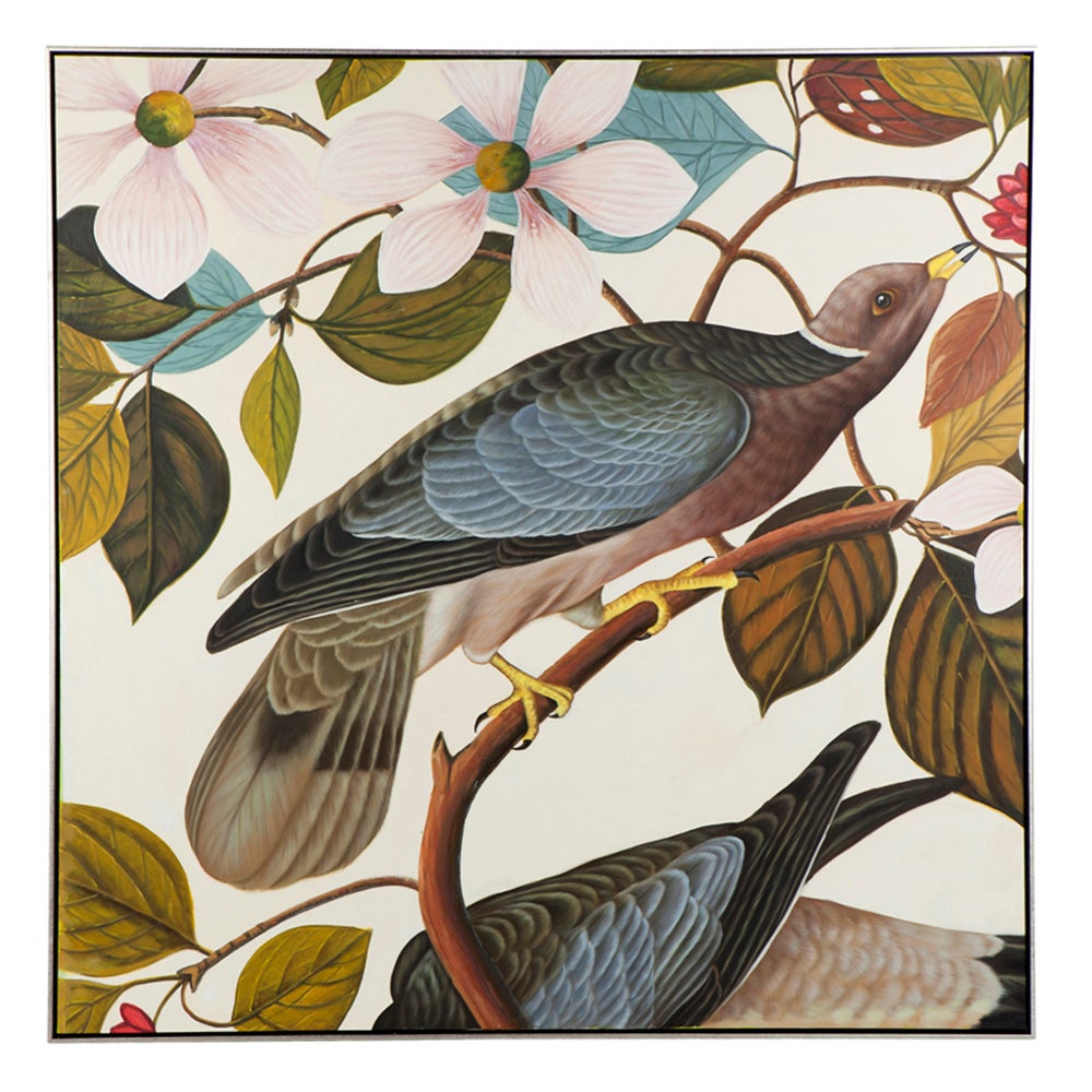 Cafe Lighting Band Tail Oil On Canvas Painting