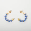 Iosifina Faux Bijoux Earrings Blue