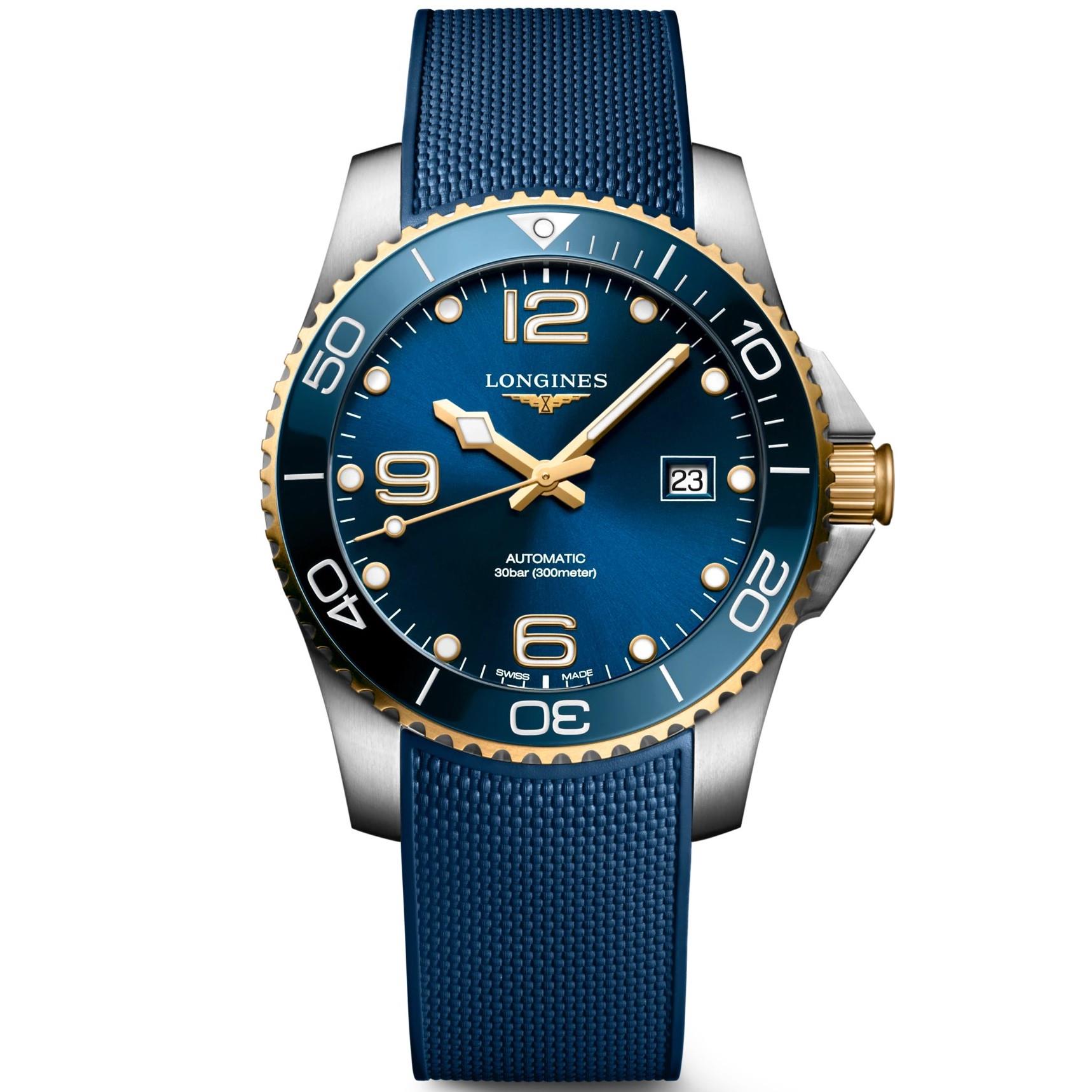 Longines HydroConquest Sunray Blue Automatic Watch 41mm