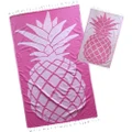 Bubblegum Pink Pineapple Design Turkish Towel