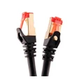 10m CAT6A Professional RJ45 Shielded Ethernet Cable (Black)
