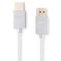 Ultra-Thin 2m HDMI Cable - White (HDMI v2.0 High Speed with Ethernet)