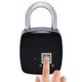 Heavy-Duty IP65 Waterproof Smart Fingerprint Padlock - Rechargeable (Black)