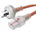 5m Locking IEC Medical Power Cable (Locking IEC-C13 to Australian Mains Plug)