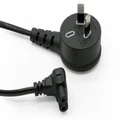 2m IEC C7 Power Cable (Right-Angled on Both Ends)