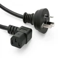 2m Right-Angled IEC Power Cable (IEC-C13 to Australian Mains Plug)