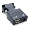 Compact VGA + Audio to HDMI Converter (In-line, USB Powered)