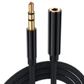 1.8m Slim-fit Stereo Audio 3.5mm AUX Extension Cable (Male to Female)