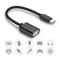 Premium Aluminium 10cm Micro-USB OTG Cable (USB 2.0 On-The-Go Cable)