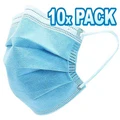 Disposable 3-Layer Face Masks (10 Pack)