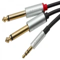 2m Avencore Crystal Series 3.5mm Stereo to 6.5mm Dual Mono Audio Cable