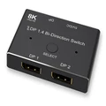 Bi-Directional DisplayPort 1x2 Switch (Supports 8K/30Hz)