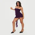 Salinas Strapless Mini Dress Purple