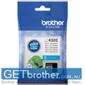 Brother LC-432C Cyan Ink Cartridge Genuine - 550 Pages (LC-432C)