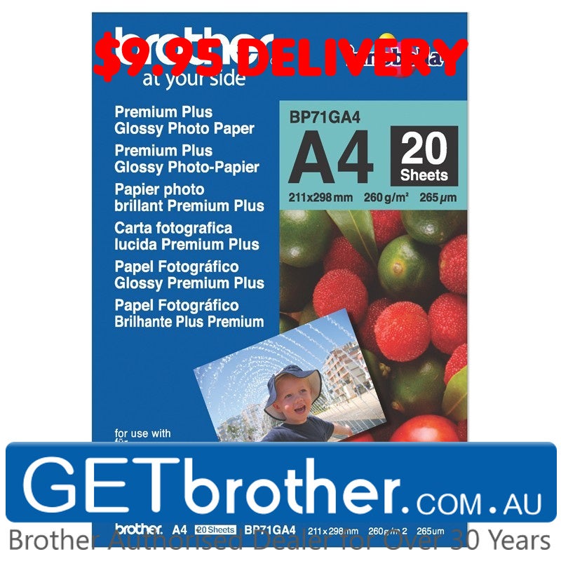 Brother BP-71GA4 Glossy Paper Genuine (BP-71GA4)