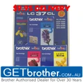 Brother LC-37 Cyan, Magenta & Yellow Colour Pack Genuine - 300 pages each (LC-37CL3PK)