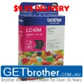 Brother LC-40M Magenta Ink Cartridge Genuine - 300 pages (LC-40M)