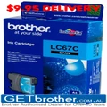 Brother LC-67C Cyan Ink Cartridge Genuine - 325 pages (LC-67C)