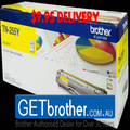 Brother TN-255 Yellow Toner Cartridge Genuine - 2,200 pages (TN-255Y)