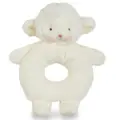 Bunnies By The Bay Ring Rattle - Kiddo Lamb White
