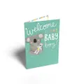 Henderson Greetings Card Baby Boy Koala on Teal